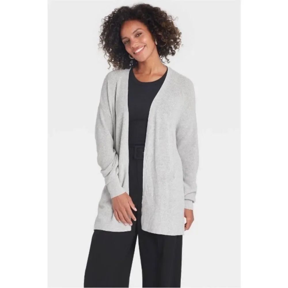 ✨A New Day Women's Long-Sleeved Heather Grey Sz Large Cardigan✨
